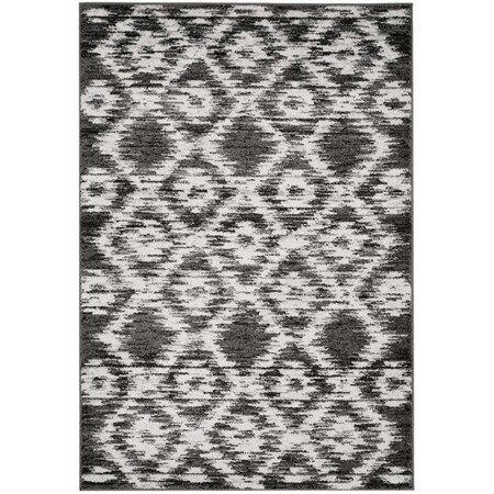 Safavieh Adirondack Round Area Rug, Charcoal and Ivory - 4 x 4 ft. ADR118R-4R